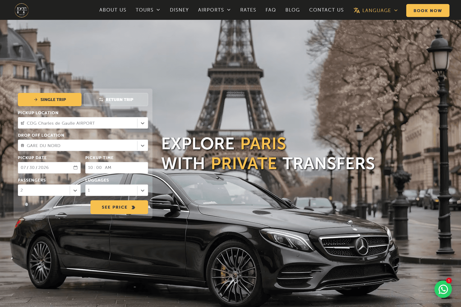 Private Transfer Easy Cab — Home & instant quote